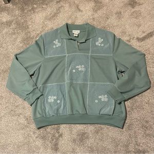 Patched “grandma” Sweater